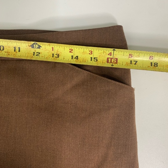 Eccoci Dark Brown Wool Straight Leg Work Pants Size 8 - Picture 13 of 14